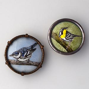 Warbler Brooches